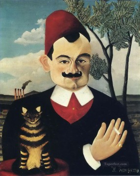 Enrique Rousseau Painting - Retrato de Monsieur X Pierre Loti Henri Rousseau Postimpresionismo Primitivismo ingenuo